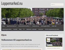 Tablet Screenshot of loppemarked.nu